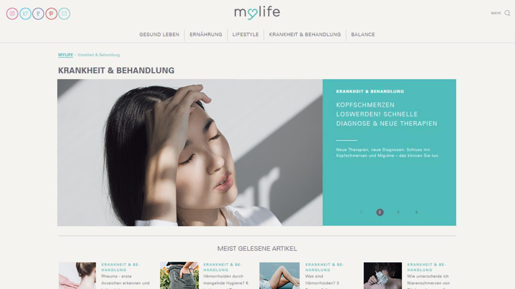 Screenshot former mylife.de