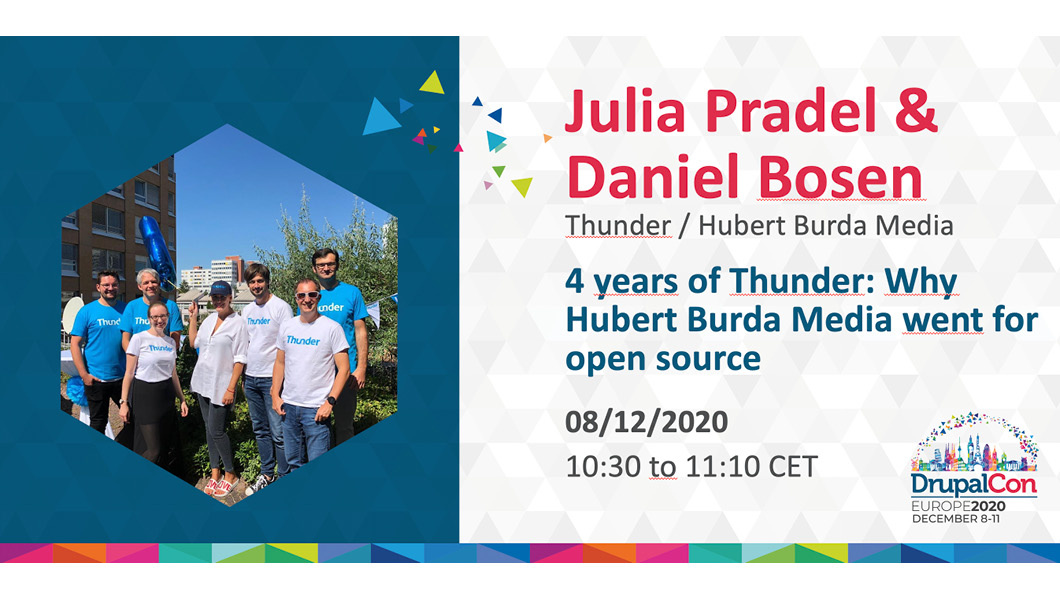 Thunder at DrupalCon Europe Thunder at DrupalCon Europe
